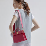 LAZEL MINI ショルダーレザーバッグ / Deep Pink