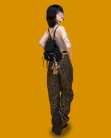 leopard wide pants
