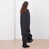 [Haesu Collaboration] Contour Shoulder Bag (Leather Black)