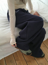 Snao Star Embroidered Patch Banding Wide Pants