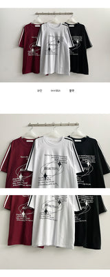 ジェナレタリングトラック半袖Tシャツ