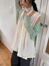 Siho Summer See-Through Tencel Cardigan