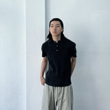 Back Panel Textured Henley