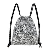 Ribbon Gym Sack [White Leopard]
