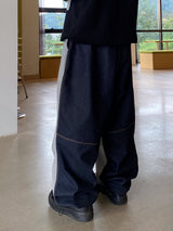 Color Sweat Denim Stitch Balloon 2C