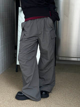 Nylon string cargo pants(4color)