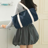 logo duffle bag_navy