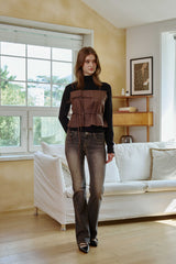 IRIS TOP / BROWN
