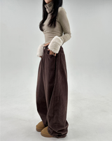 (Y2K/UNIQUE + HIP🧸🤎) FUR POINT BELT POINT HALF-ZIP WARMER