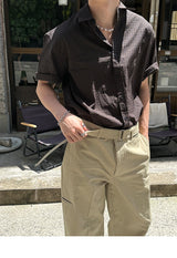 [S/S] Martin check half shirts (3color)