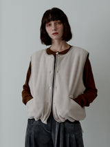 FLEECE REVERSABLE CHECK VEST 