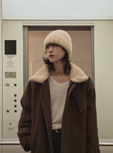 ★Regen Balmacaan Mustang Wool Coat