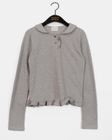 Sotten Mini Dot Frill Collar T-Shirt