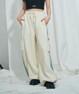 UNISEX デニムライン裏起毛パンツ