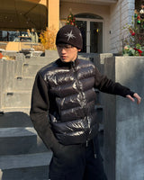 Niro high-neck knit padding