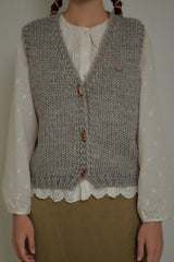 Bonnie Knit Vest [Gray]