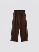 Embroidered Track Pants_Brown