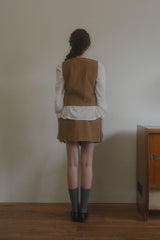 Early corduroy vest_camel