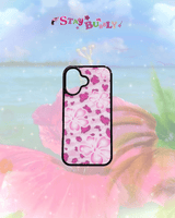 [MADE] ギャル PINK FLOWER 'MAGSAFE GLASS' PHONECASE USED BY IVE REI 