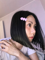 Triple heart hair pin (6color)