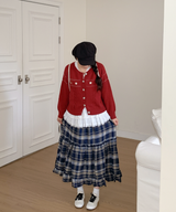 ソルベロングチェックスカート