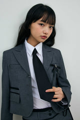 ASTRAL CROP JACKET / CHARCOAL