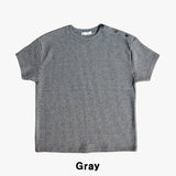 Uke Shoulder Henley Neck Muscle Fit Half Knit