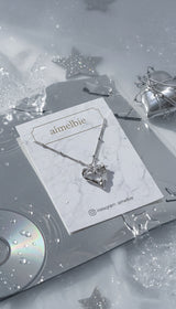 [NMIXX Sullyoon Necklace] メルティングハートカラーボーンネックレス