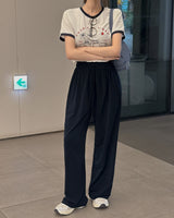 Trow printed short-sleeved T-shirt