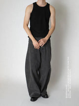 RB27 Washed Denim Scimitar Pants