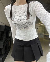 Heart Lock Cutout T-shirt