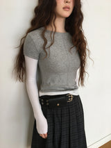 YWD STUDDED WALLET BELT (1color)