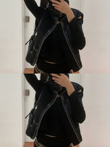 Ever Dumble High-Neck Two-Buckle Mustang Vest