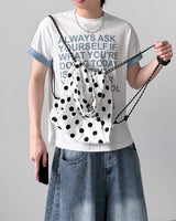 Peeling Dot Hood Bag