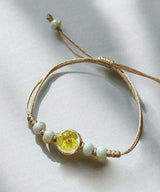 yellow flower bracelet