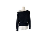 Luke One-Shoulder Boat Neck Loose Fit Knit