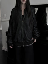 pair wool stripe zip-up (unisex)