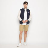 MON AKITA - Hakuren Men Jacket Navy Beige