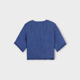 3 TAP Check Tweed Short Sleeve Jacket (2color)