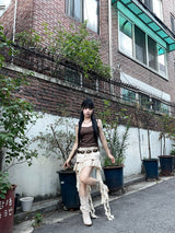 Fairy Ribbon Cargo Miniskirt