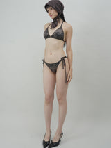 Brown city bikini - Triangle bottom