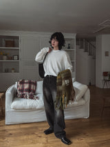 Rhodia Damage Sand Denim Pants