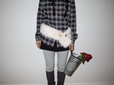 TOGGLE FUR BELT (IVORY)