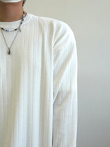 Loose ribbed bony long sleeve 3C