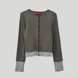 LAYERED BUTTON LOOP TOP