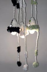 fluffy black cozy light