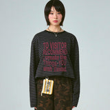[UNISEX]ビジターストライプロングスリーブ