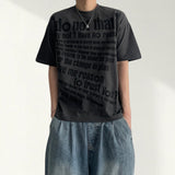 Tro Lettering Vintage Boxy Fit Short Sleeve Tee