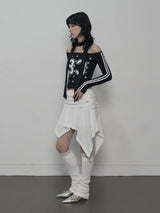 33 STAR OFF-SHOULDER SET BLACK