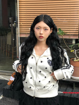 White Star Devil Jersey Zip-up